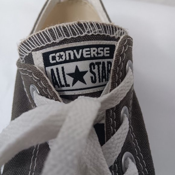 Converse All Star Womens 6 Mens 4 Shoes Low Top Gray Canvas Sneakers Lace Up - Picture 9 of 16